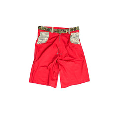 Red/Camo Moon Shorts